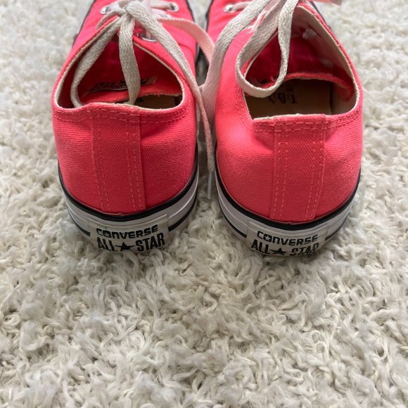 Converse Womens 8 Pink Low Top Lace Up - Picture 9 of 9